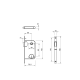Magnetinė durų spyna TUPAI 2867 BB 36