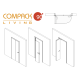 Sulankstomų Durų Sistema COMPACK LIVING 90 SINGLE