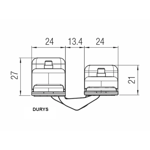 Paslėptas Vyris KOBLENZ  K1060 Balta (60kg)