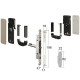 Magnetinė Spyna Bonaiti GHOST PRIVACY WC 311-GF42